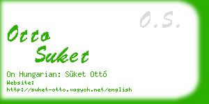 otto suket business card