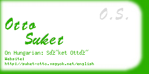 otto suket business card